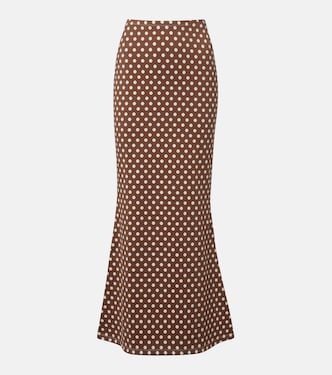 Natalia polka-dot midi skirt | Montce