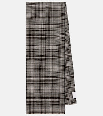 Checked cashmere scarf | Brunello Cucinelli