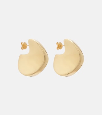 18kt gold-plated sterling silver earrings | Bottega Veneta