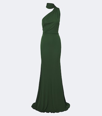 One-shoulder jersey gown | Alex Perry
