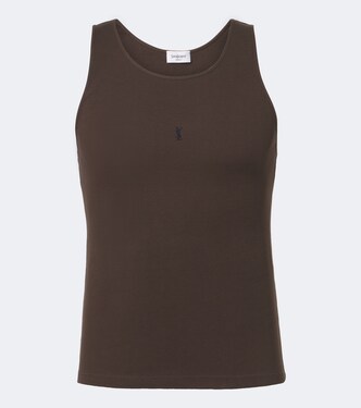 Cassandre cotton tank top | Saint Laurent