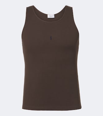 Cassandre cotton tank top | Saint Laurent