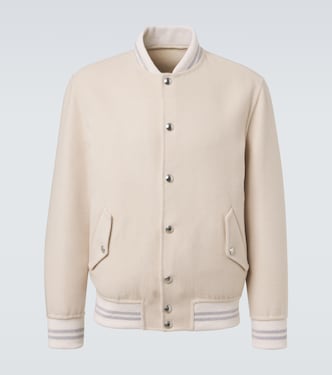 Wool and cashmere varsity jacket  | Eleventy