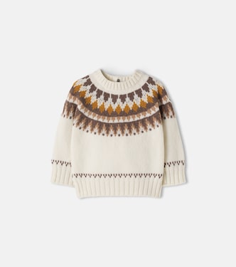 Baby jacquard wool and cashmere sweater | Moncler Enfant