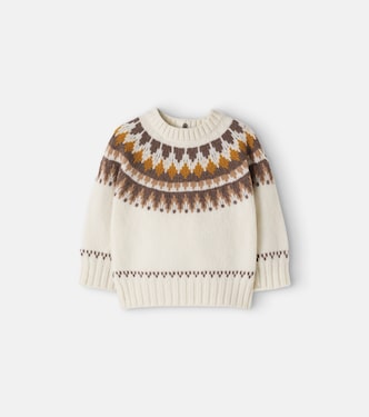 Baby jacquard wool and cashmere sweater | Moncler Enfant