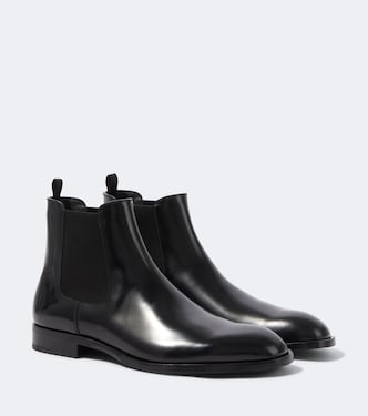 Leather Chelsea boots | Prada