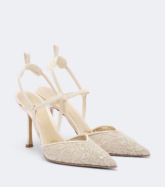 Colibrì floral lace slingback pumps | Fendi