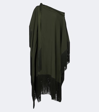 Maar scarf-detail crêpe cady kaftan | Taller Marmo