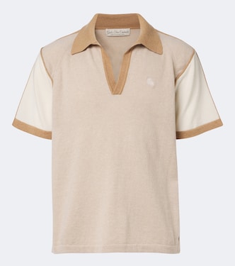 Poloshirt Biscotti aus Kaschmir mit Tigerauge | God's True Cashmere