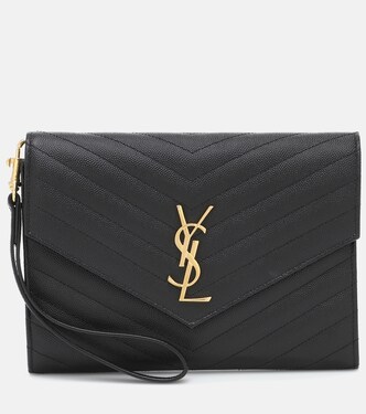 Cassandre matelassé leather clutch | Saint Laurent