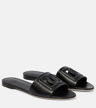 DG leather slides | Dolce&Gabbana