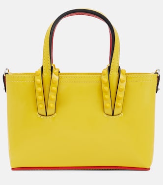 Cabata Nano patent leather tote bag | Christian Louboutin