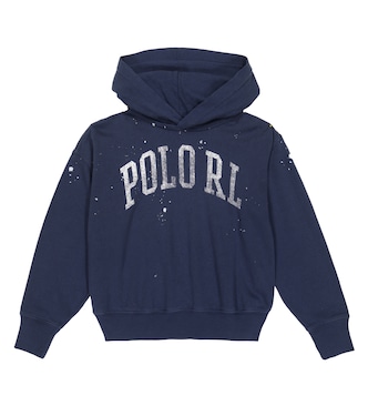 Logo cotton jersey hoodie | Polo Ralph Lauren Kids