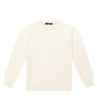 Wool, silk, and cashmere sweater | Balmain Kids