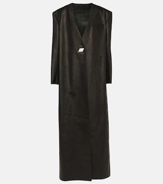 Leather maxi coat | The Attico
