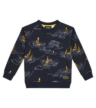 Printed cotton sweatshirt | Scotch & Soda Kids