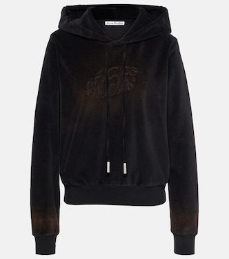 Faro cotton-blend velvet hoodie | Acne Studios