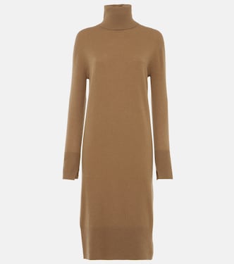 Cashmere turtleneck sweater dress | Joseph