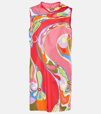 Orchidee silk twill minidress | Pucci