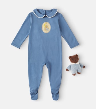 Baby Coty cotton onesie and stuffed animal set | Konges Sløjd