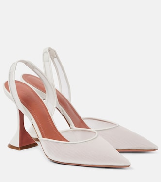 Holli mesh slingback pumps | Amina Muaddi