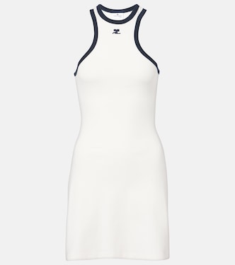 Scuba cotton jersey minidress | Courrèges