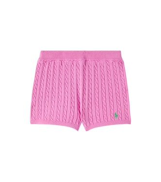Cable-knit cotton shorts | Polo Ralph Lauren Kids