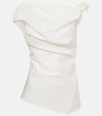 Twist gathered cotton top | Entire Studios