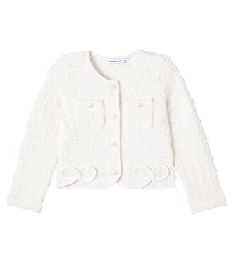 Bow bouclé jacket | Self-Portrait Kids