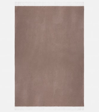 Fringed silk throw | Brunello Cucinelli