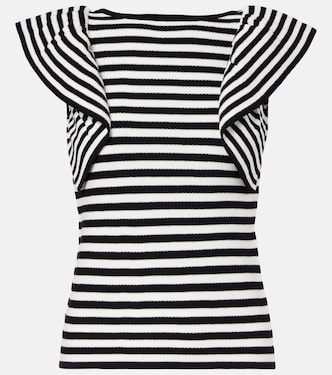 Vieste ruffled striped top | Max Mara
