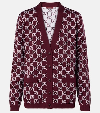 Wendbarer Cardigan GG aus Jacquard | Gucci
