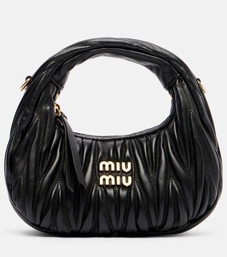 Wander Mini matelassé leather tote bag | Miu Miu