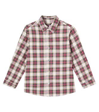 Nico checked cotton flannel shirt | La Coqueta