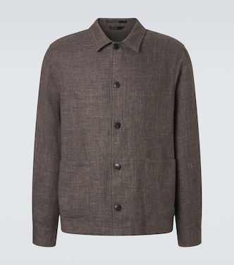 Cotton and linen jacket | Sunspel