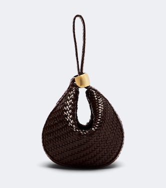 Zambia Small leather top-handle bag | Amanu
