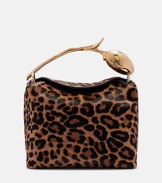 Bloom Mini calf hair top-handle bag | Erdem