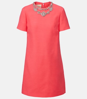 Crepe Couture embellished minidress | Valentino