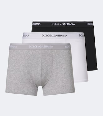 Set of 3 cotton-blend jersey briefs | Dolce&Gabbana