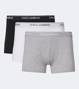 Set of 3 cotton-blend jersey briefs | Dolce&Gabbana