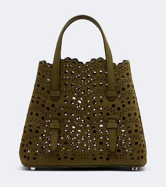Mina 20 Small leather top-handle bag | Alaïa