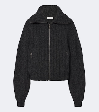 Alpaca and yak zip-up cardigan | Lemaire