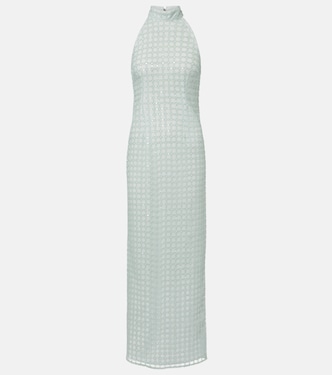 Robe aus Mesh mit Pailletten | Rotate