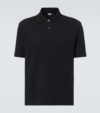 Double L cotton piqué polo shirt | Loewe