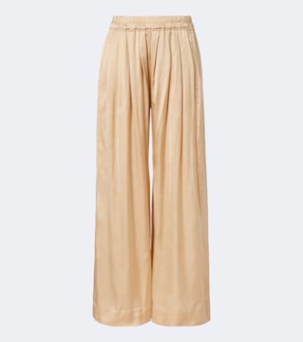 Weite Hose Nolia aus Satin | Isabel Marant