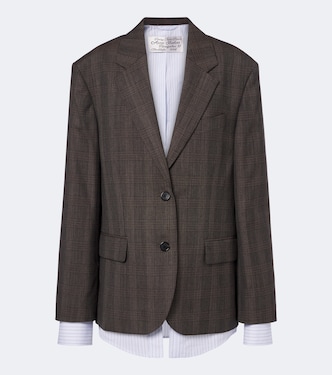 Checked wool-blend blazer | Acne Studios