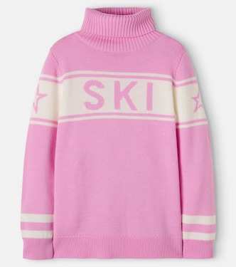 Schild intarsia wool turtleneck sweater | Perfect Moment Kids