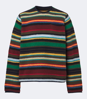 Striped wool-blend sweater | Sacai