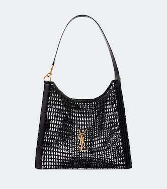 Bolso al hombro Cassandre de rafia | Saint Laurent
