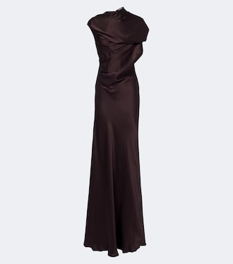 Robe longue Saige en satin | Tove